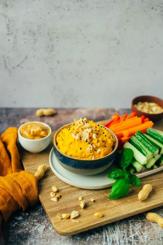 Spicy peanut butter spread (oil free)