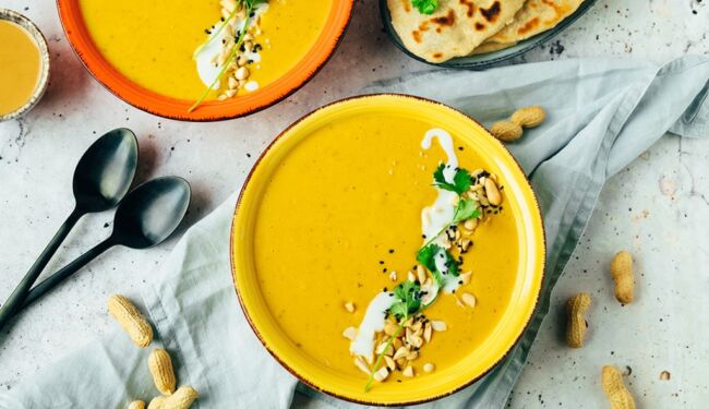 Peanut butter curry soup