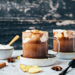 Hot chai chocolate (vegan)