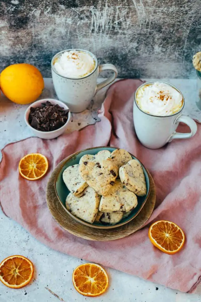 Orange chocolate cookies