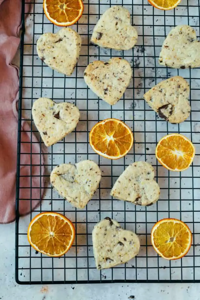 Orange chocolate cookies