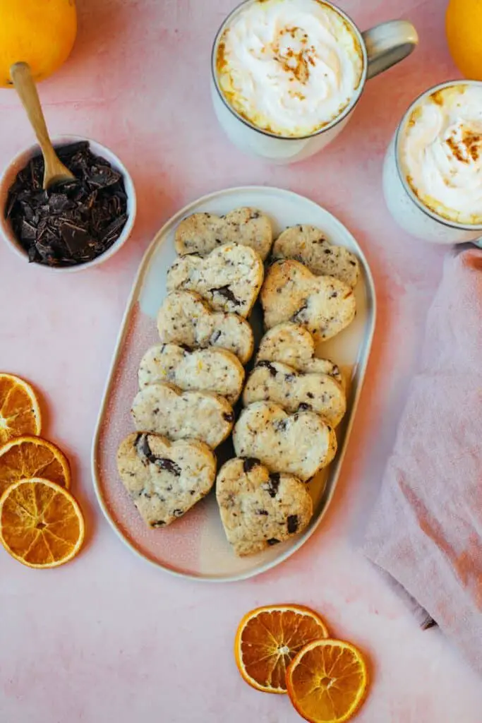 Orange chocolate cookies