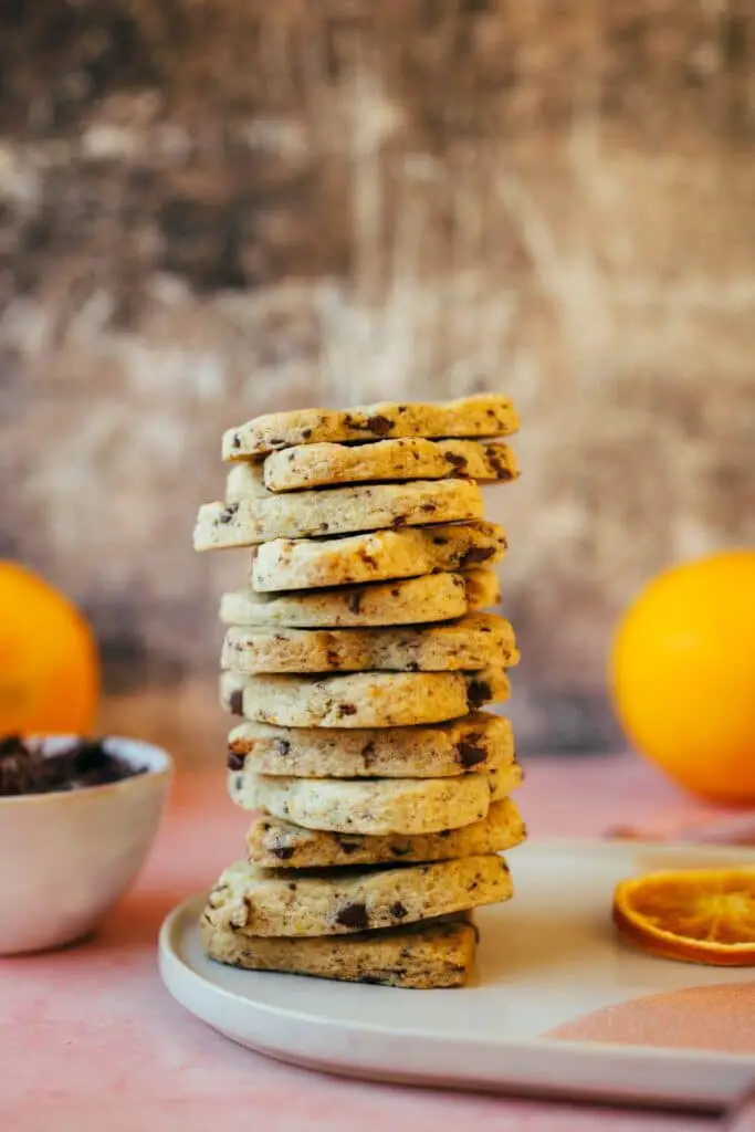 Orange chocolate cookies