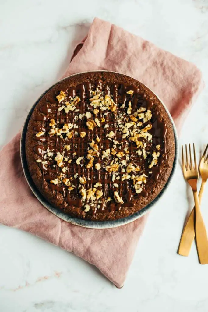 Swiss walnut chocolate cake (gluten free)