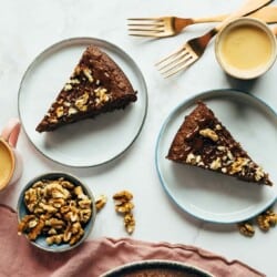 Swiss walnut chocolate cake (gluten free)