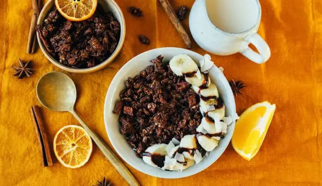 Christmas Granola (oil-free, gluten-free, vegan)