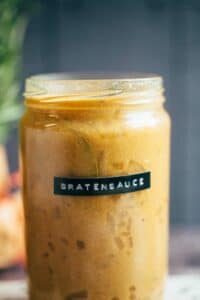 vegane Bratensauce (glutenfrei, 15 Minuten)