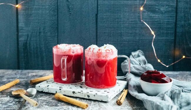 Beet latte (10 minutes)