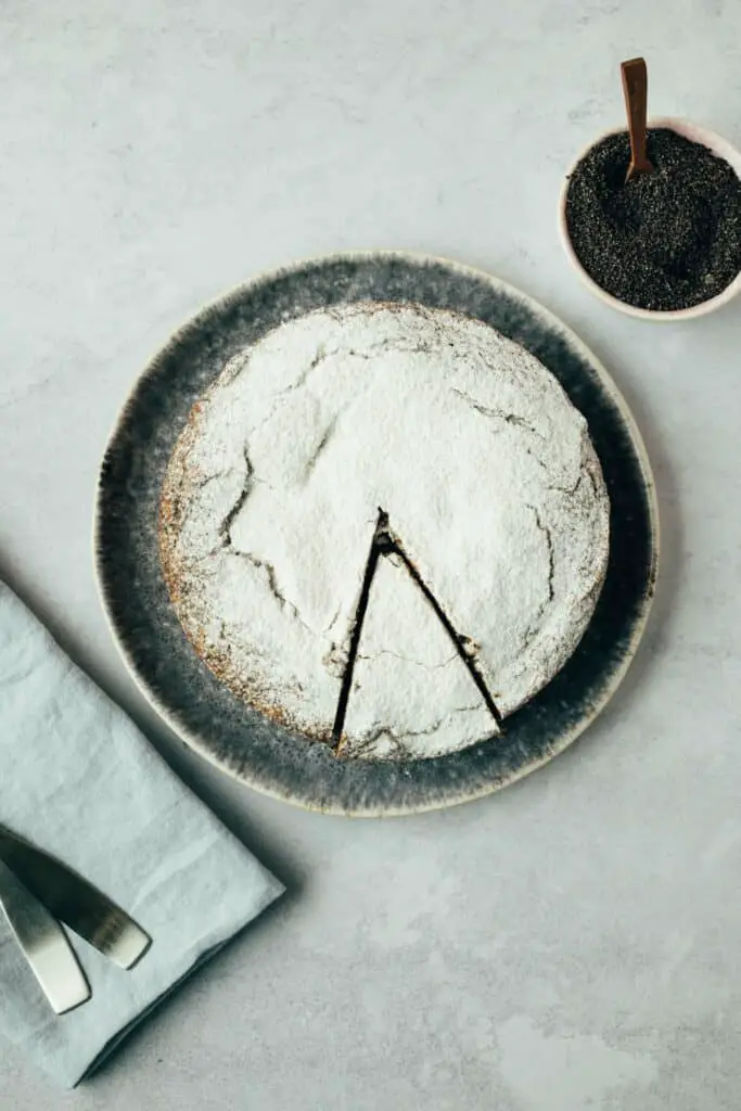 Quick poppy seed cake (30 minutes) vegan & gluten free