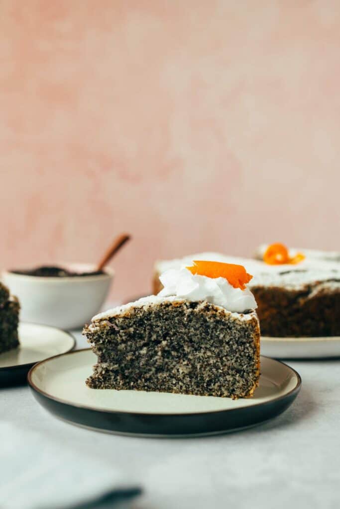 Quick poppy seed cake (30 minutes) vegan & gluten free