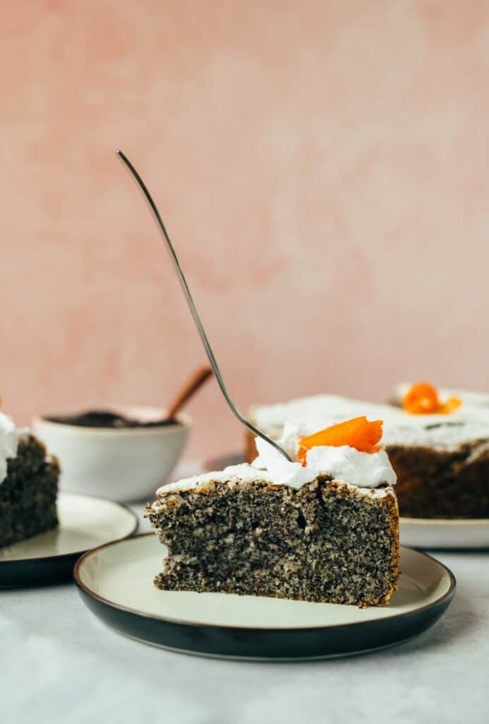 Quick poppy seed cake (30 minutes) vegan &amp; gluten free