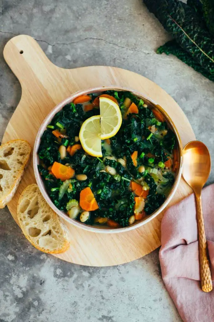 Tuscan bean soup (vegan, gluten-free) recipe