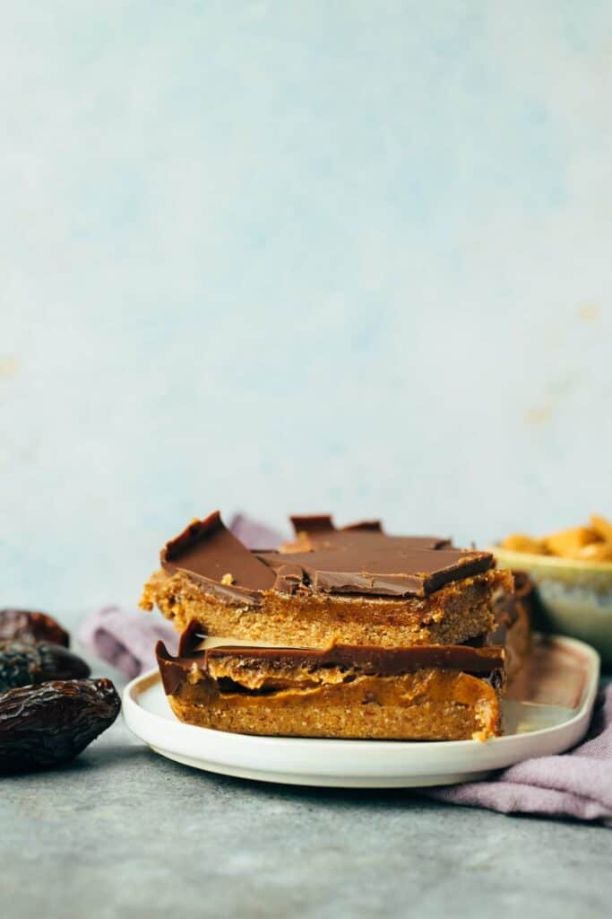 Twix Bars (without baking) - vegan recipe