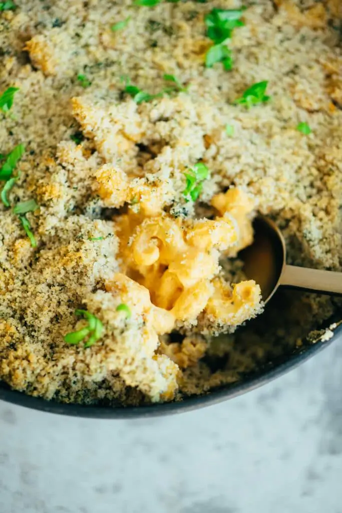 Vegan Mac and Cheese au gratin (50 minutes)