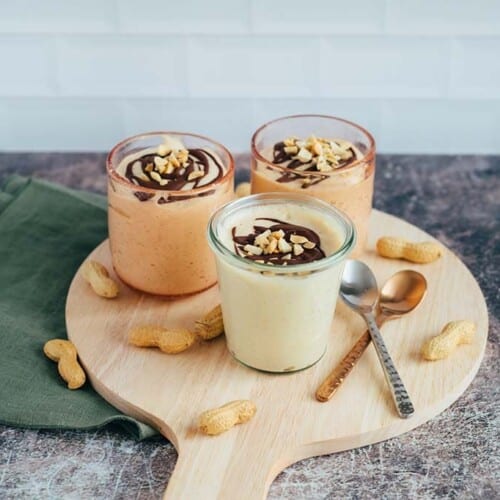 Fluffy peanut mousse (vegan & gluten-free)