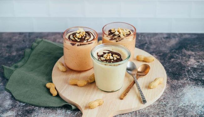 Fluffy peanut mousse (vegan & gluten-free)