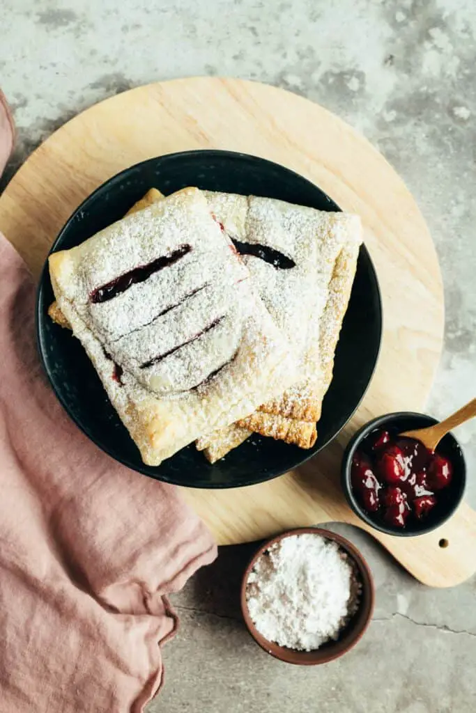 Simple vegan cherry pockets recipe