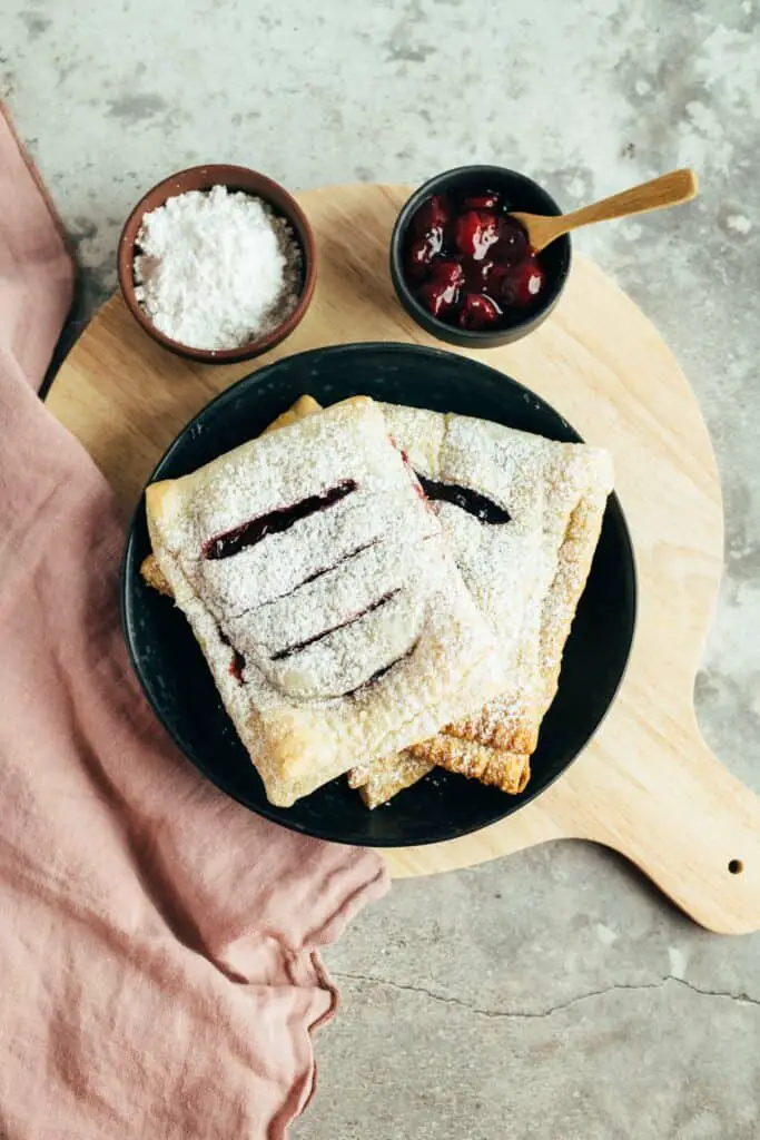 Simple vegan cherry pockets recipe