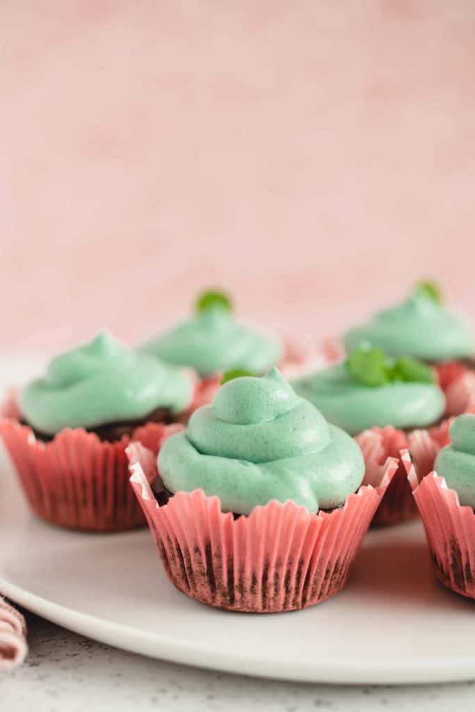 Peppermint chocolate cupcakes