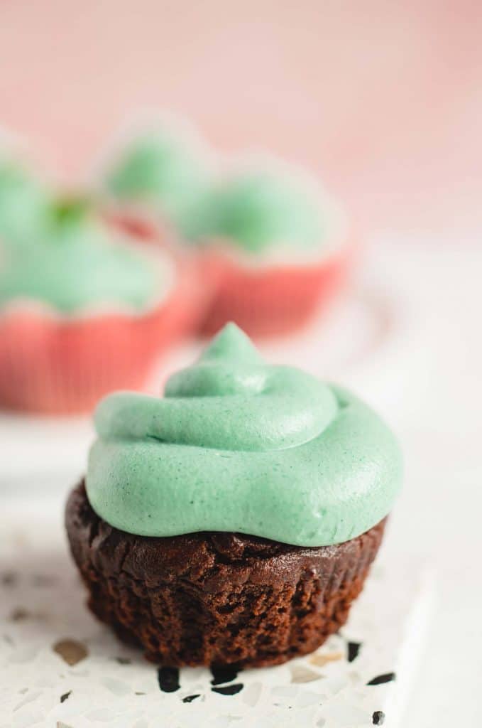 Peppermint chocolate cupcakes