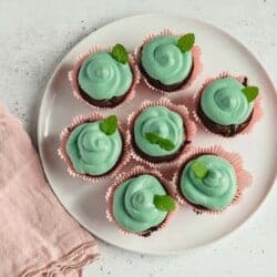 Peppermint chocolate cupcakes