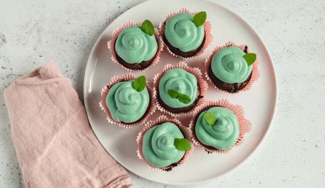 Peppermint chocolate cupcakes