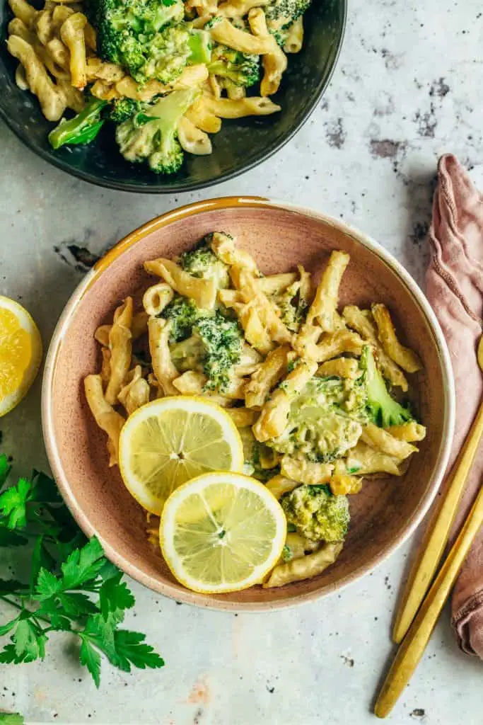 Broccoli lemon pasta casserole