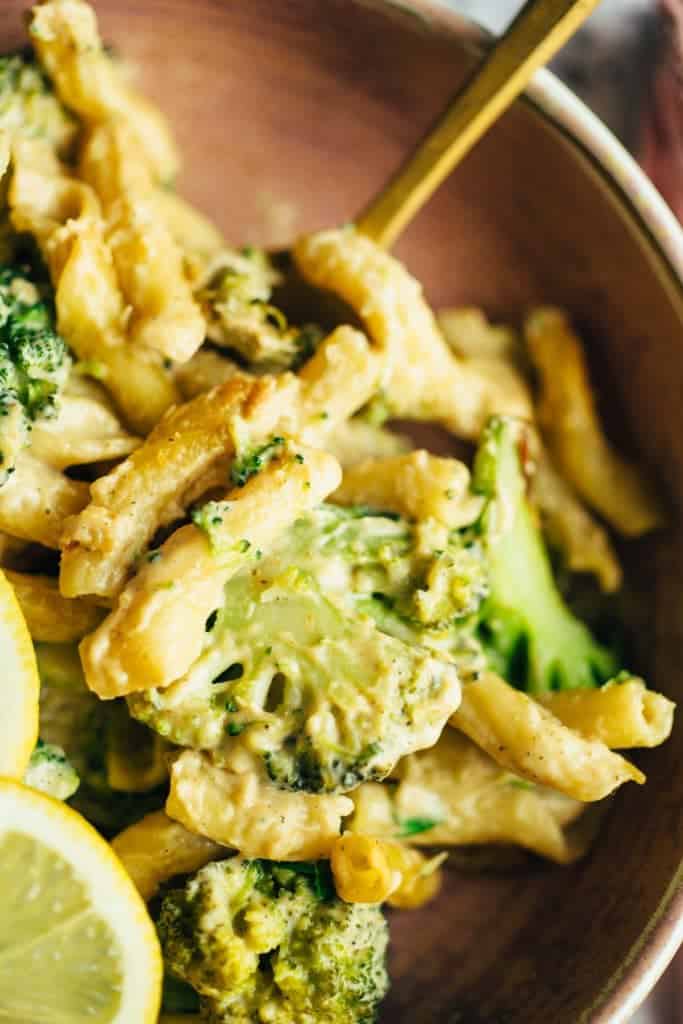 Broccoli lemon pasta casserole