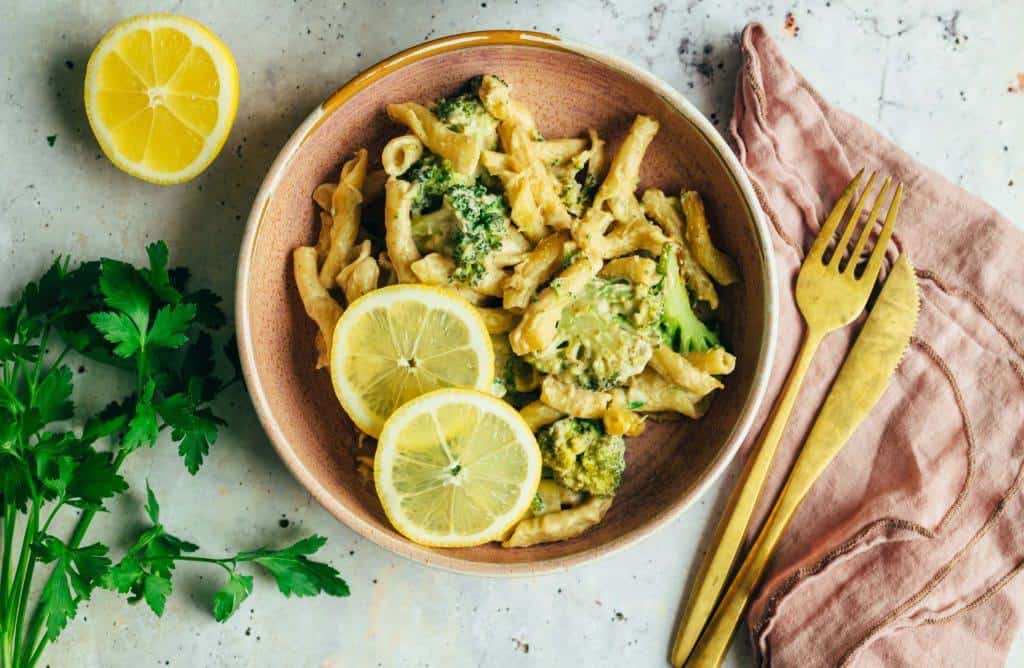 Broccoli lemon pasta casserole