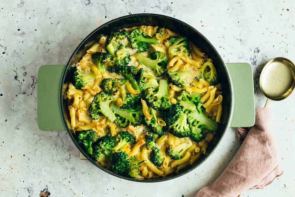 Broccoli lemon pasta casserole
