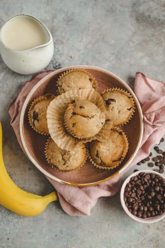 Chocolate Chip Muffins (oil free)