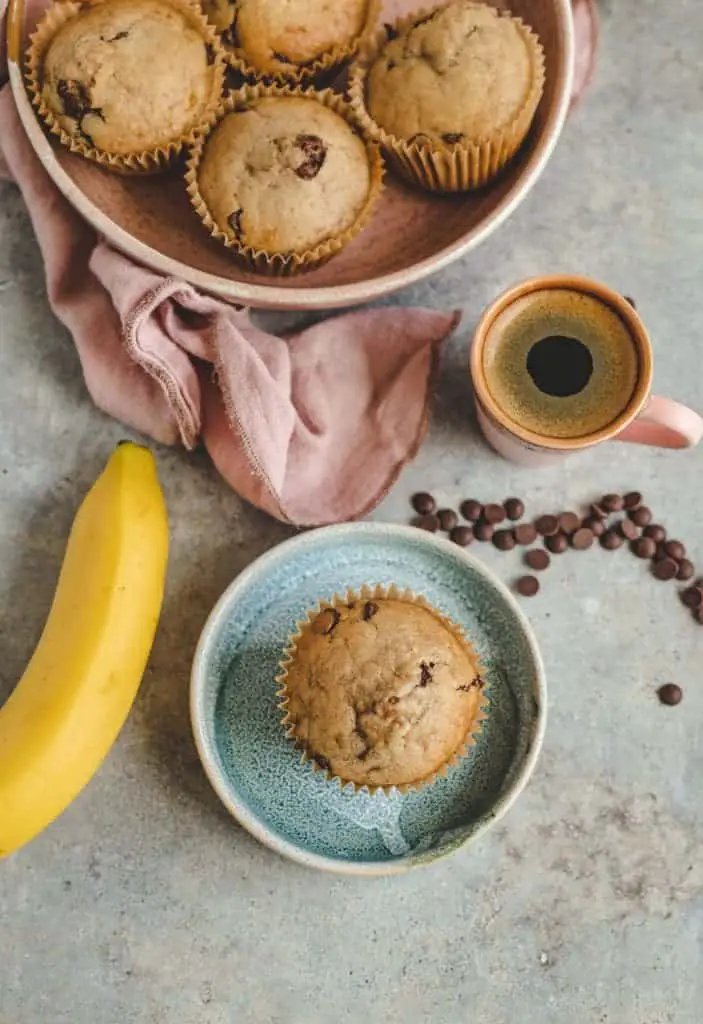 Chocolate Chip Muffins (oil free)