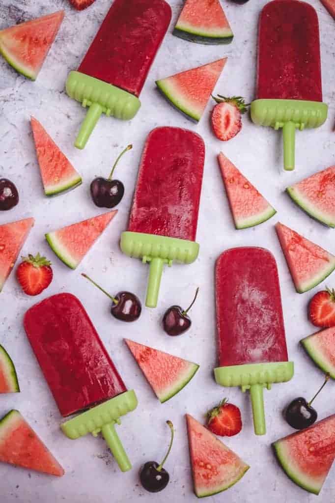 Berry popsicles (vegan &amp; gluten-free)