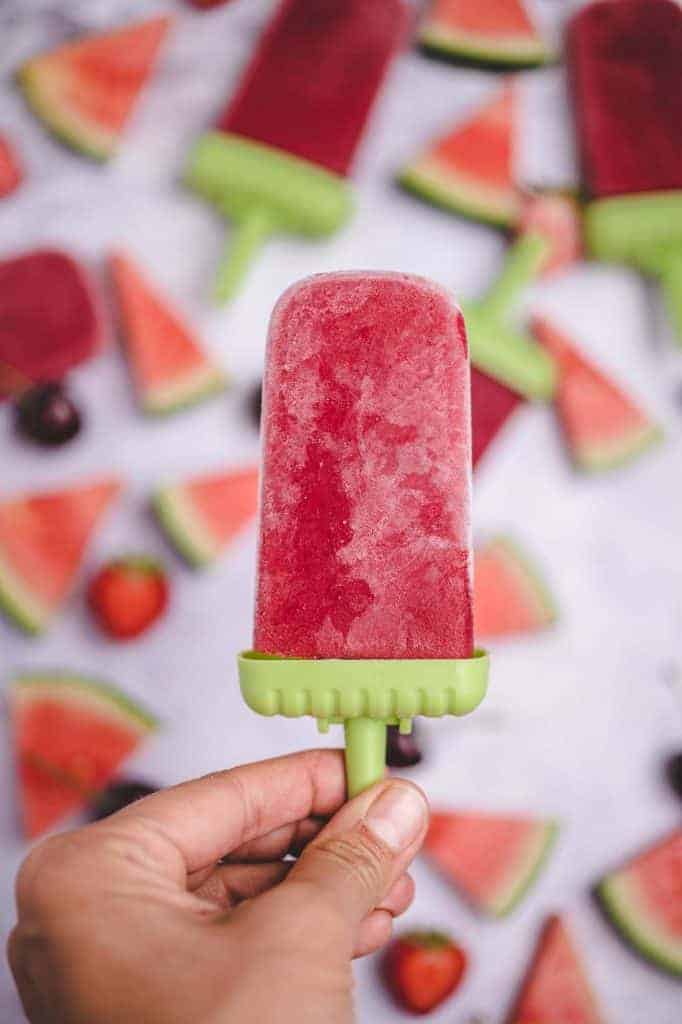 Berry popsicles (vegan & gluten-free)