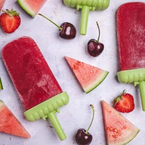 Berry popsicles (vegan & gluten-free)