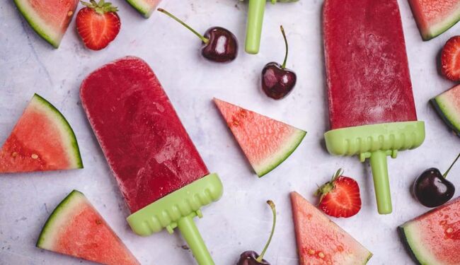 Berry popsicles (vegan & gluten-free)