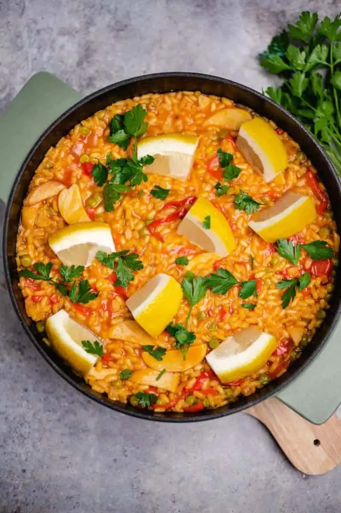 Vegan paella (45 minutes)