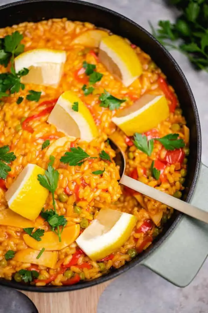 Vegan paella (45 minutes)