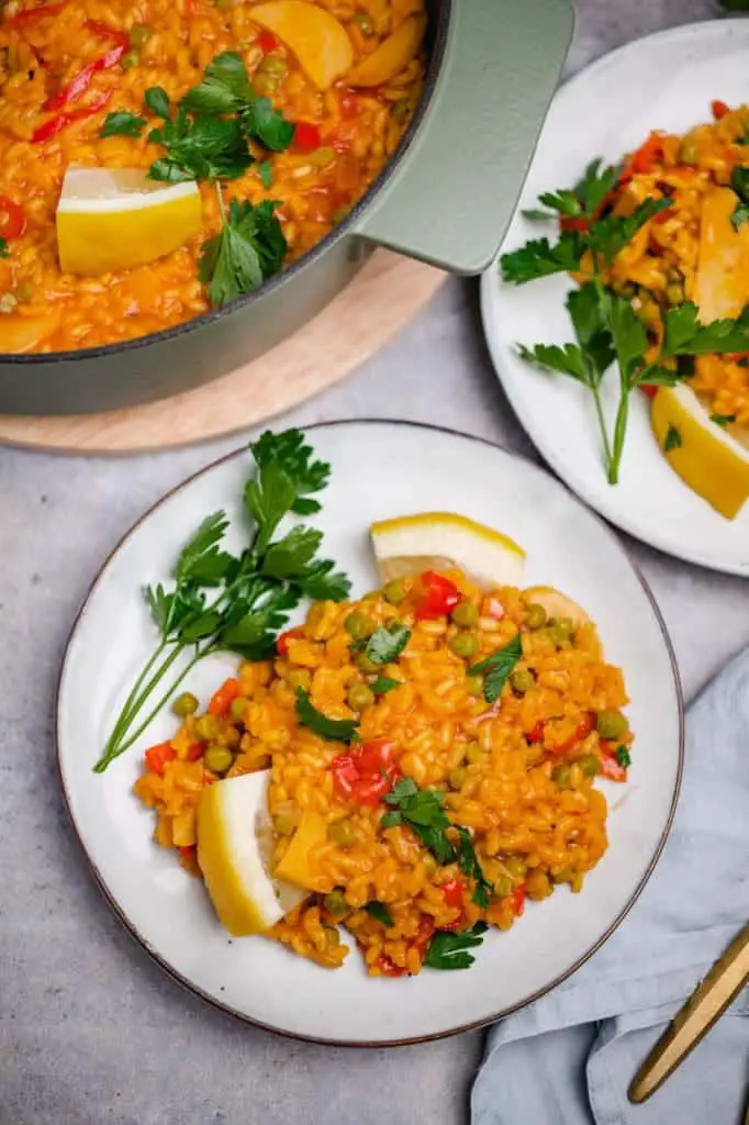 Vegan paella (45 minutes)