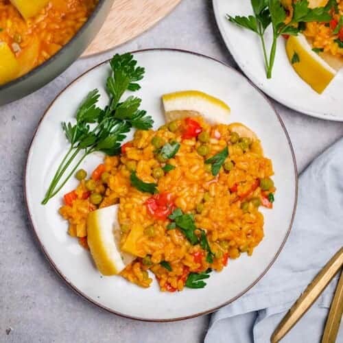 Vegan paella (45 minutes)