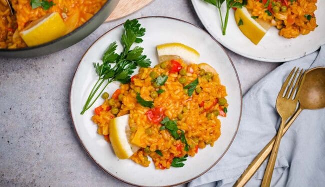 Vegan paella (45 minutes)