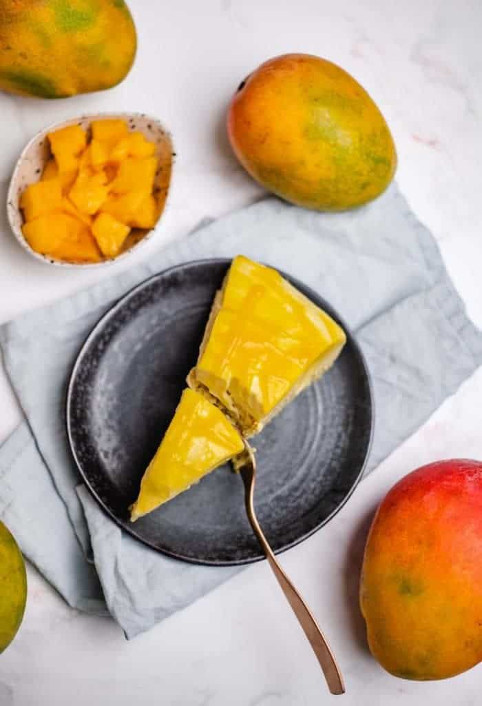 Mango cream pie vegan