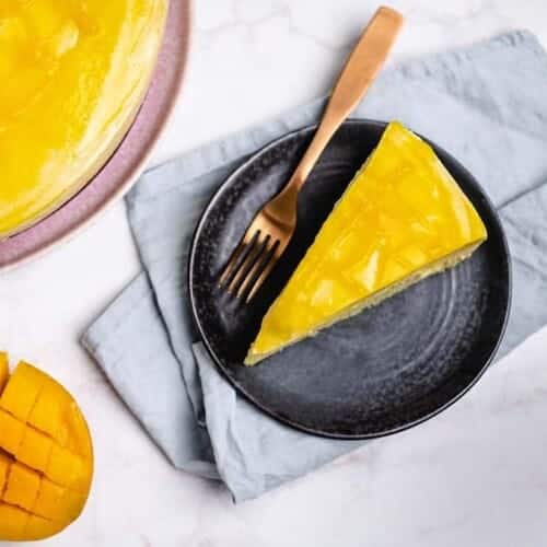 Mango cream pie vegan