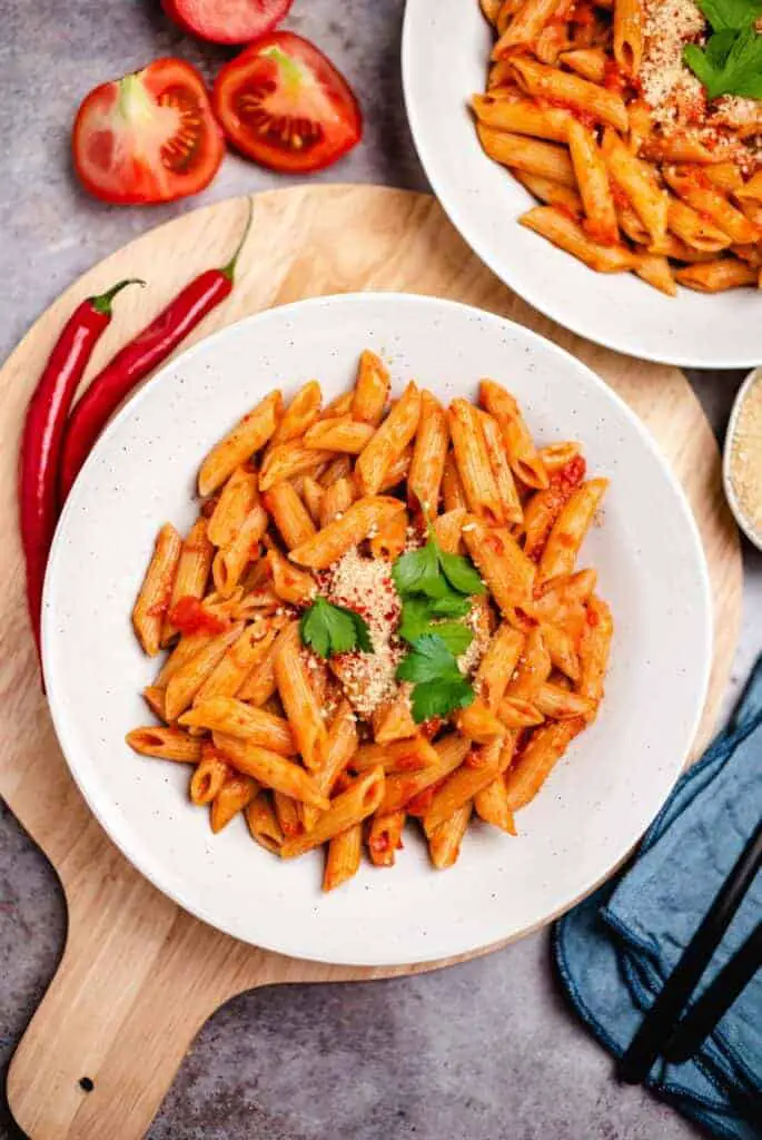 Pasta Arrabiata (30 minutes) vegan recipe