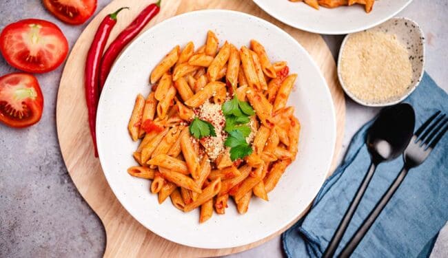 Pasta Arrabiata (30 minutes) vegan recipe