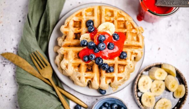 vegan waffles (25 minutes)