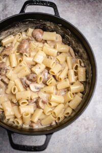 Champignon Creme Pasta (25 Minuten) vegan