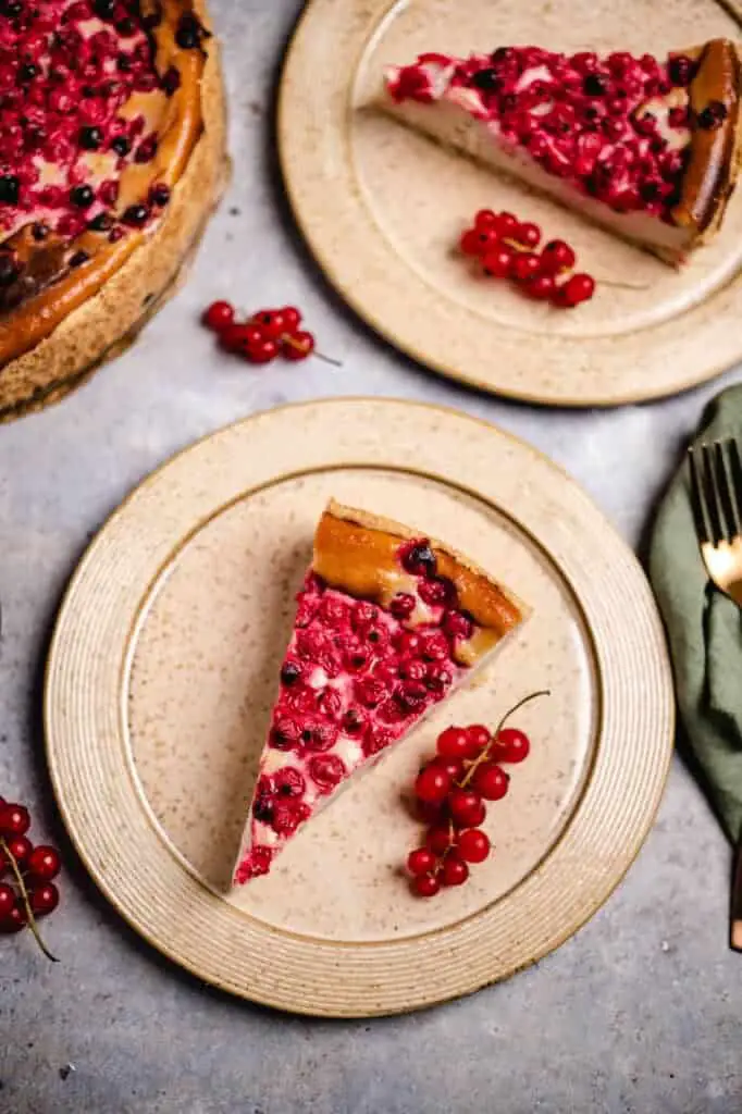 Currant cheesecake (vegan) recipe