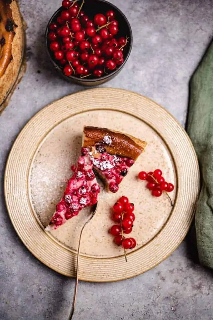 Currant cheesecake (vegan) recipe