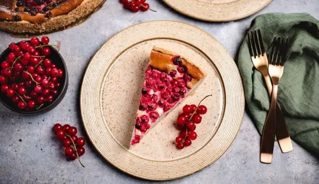 Currant cheesecake (vegan) recipe